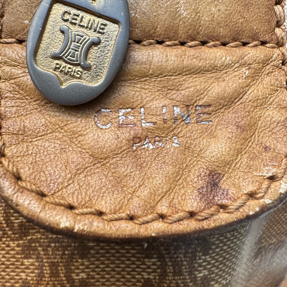 Celine Brown Monogram Boston-Style Top-Handle Bag - Picture 8 of 12